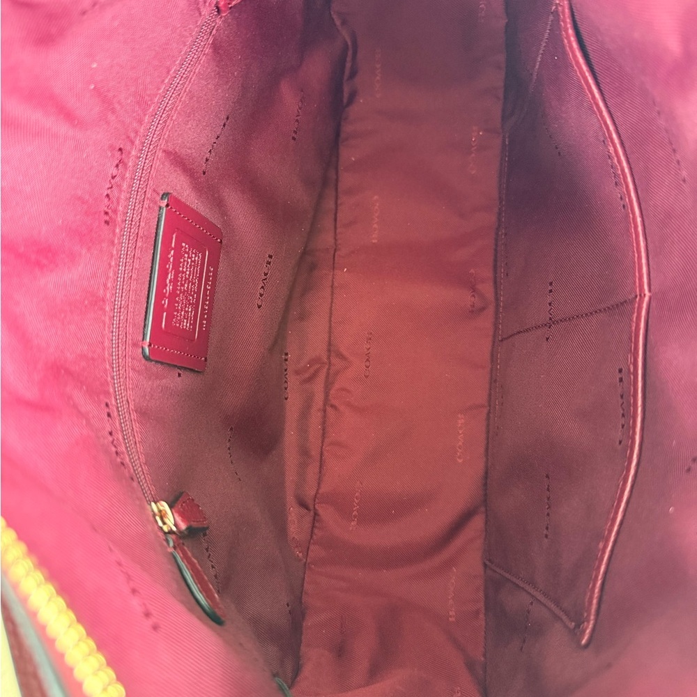 Coach Chelsea Hobo 32 in Cherry Pebble Leather – Pre-❤️ in EUC - Picture 10 of 12